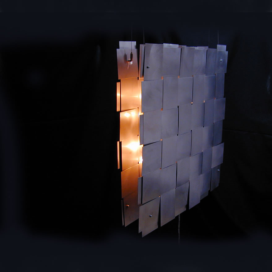 Extravagante Designer Hängelampe aus Edelstahl